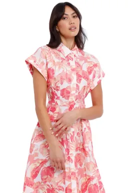 Rebecca Vallance Tropicale Midi Dress Multi Print Size 12 for rent on The Volte - image 2