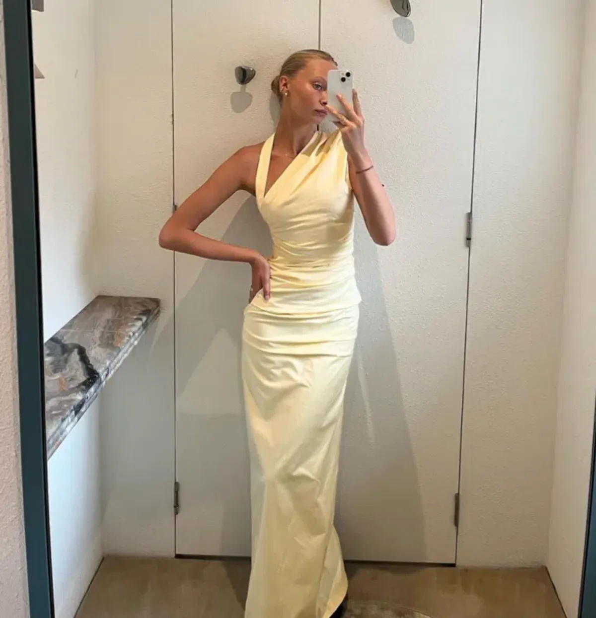 Sir the Label  Giacomo Gathered Gown Butter Size 8 - Image 3