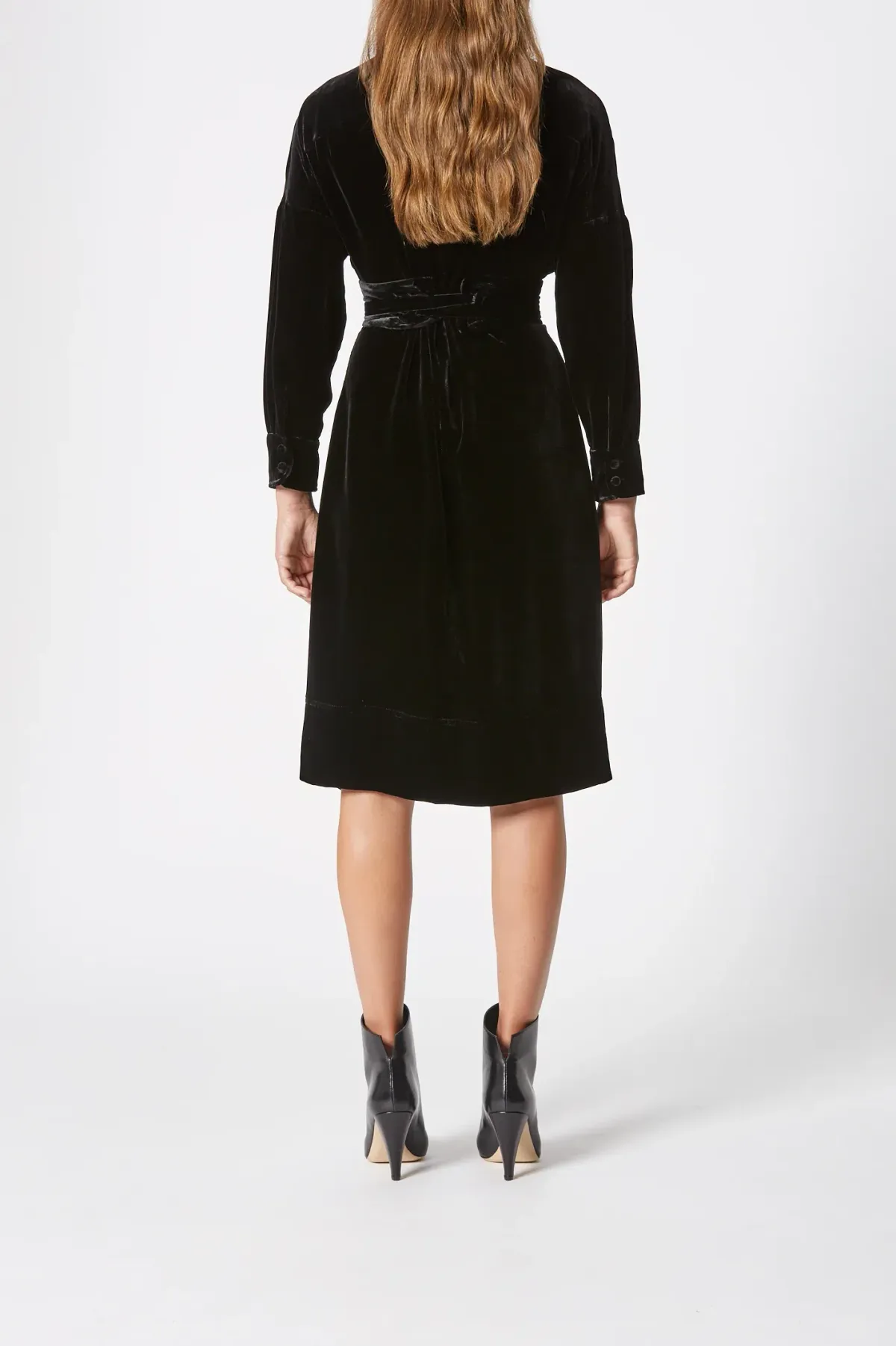 Scanlan Theodore The Velvet Dress in Black in Size 10 - Image 2