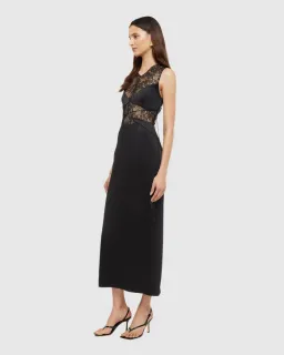 Ginia Amour Midi Dress Black Size 12 for rent on The Volte - image 2