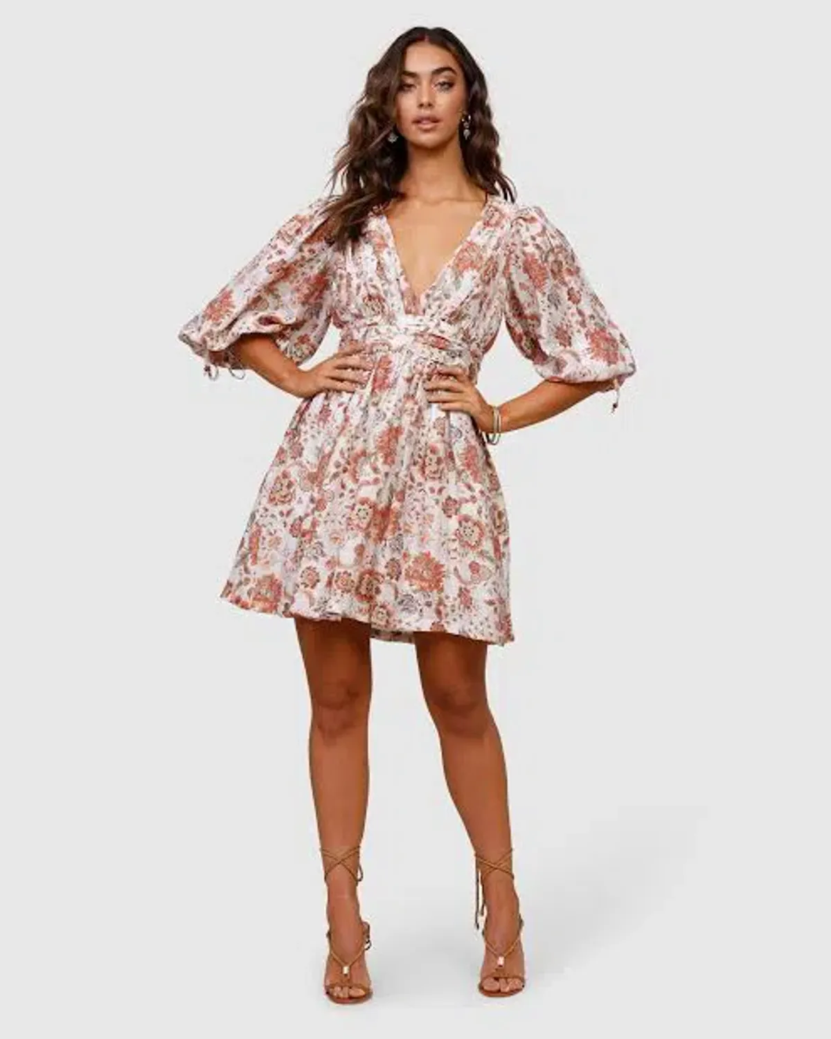 Ministry of Style Nu Boheme Mini Dress Floral Size 8 - Image 3