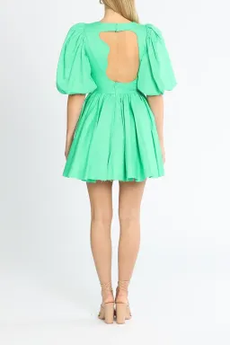 AJE Colette Cut Out Mini Dress Green  Size 14 for rent on The Volte - image 3