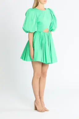 AJE Colette Cut Out Mini Dress Green Size 8 for rent on The Volte - image 2