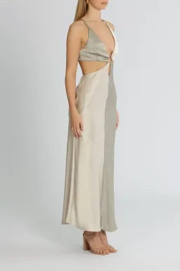 Bec & Bridge Felix Maxi Dress Grey Size 8 for rent on The Volte - image 2