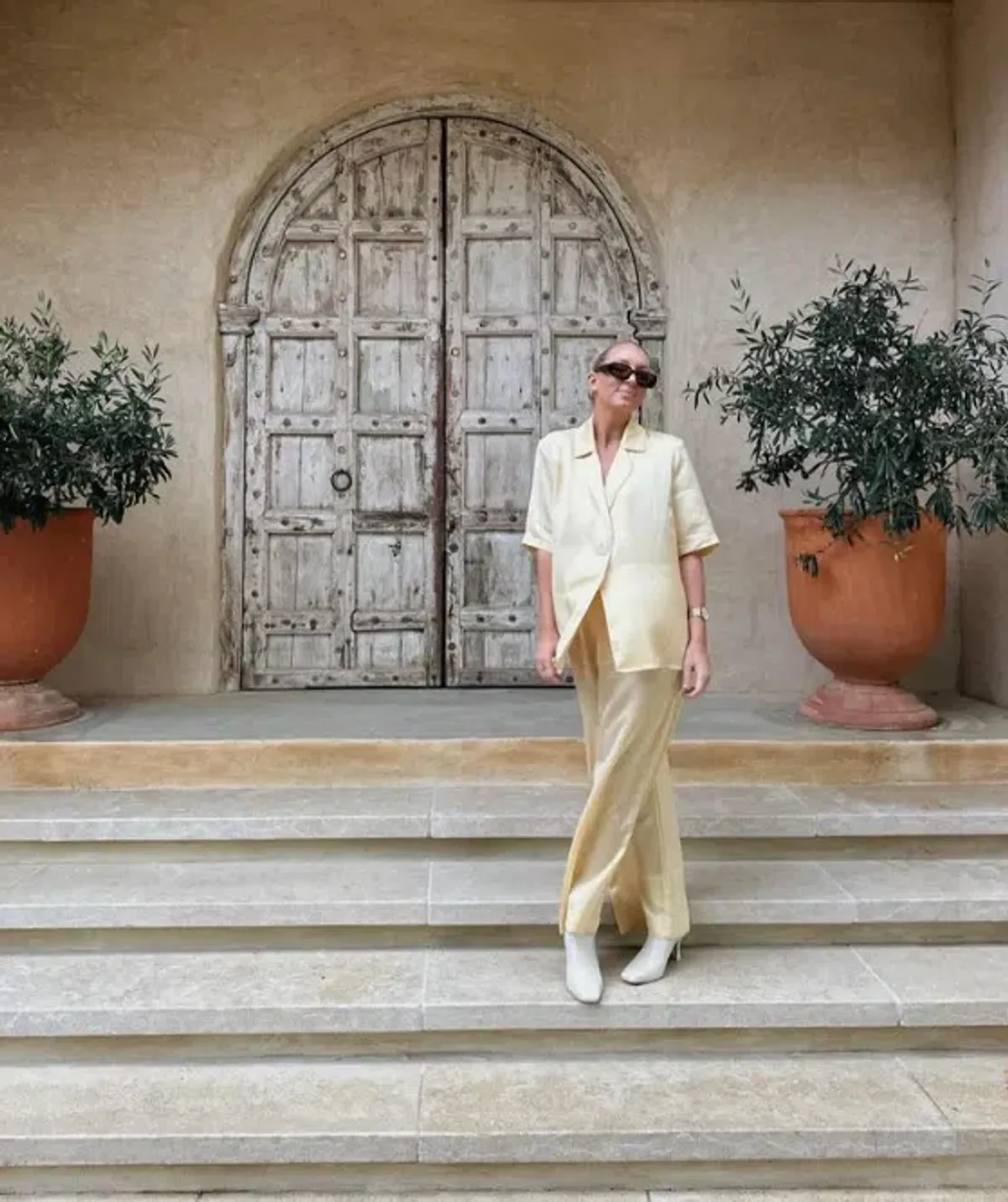 Viktoria And Woods Chorus Shirt And Pilot Pants Set Butter Yellow Size 0 / AU 6 - Image 1