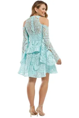 Thurley  Amethyst Sleeve Dress Blue Size 10 for rent on The Volte - image 2