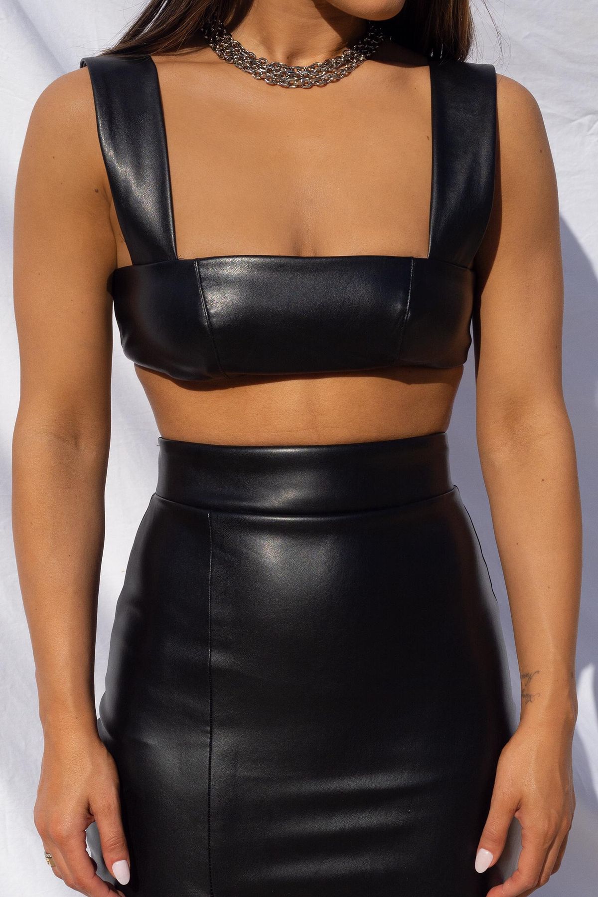 Effie Kats Thigh Split Midi Skirt and Crop Top Size XS - Image 2