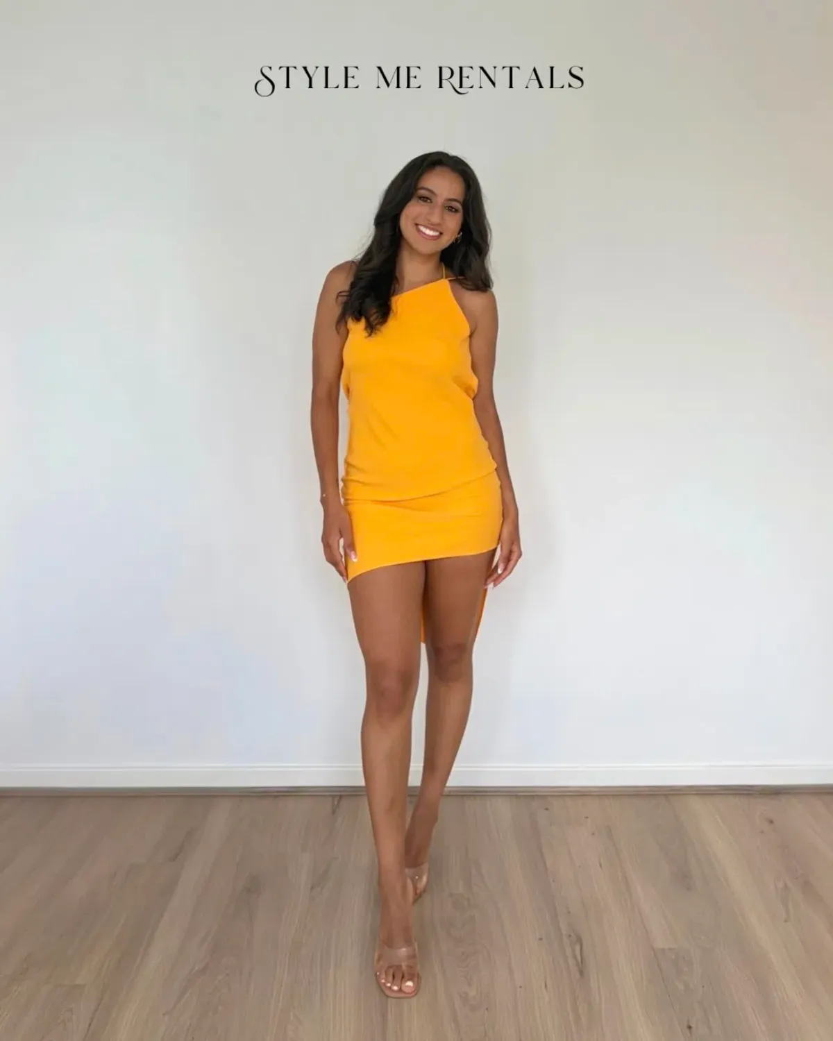 Derma Department Anya Dress Orange Size 6 - Image 3