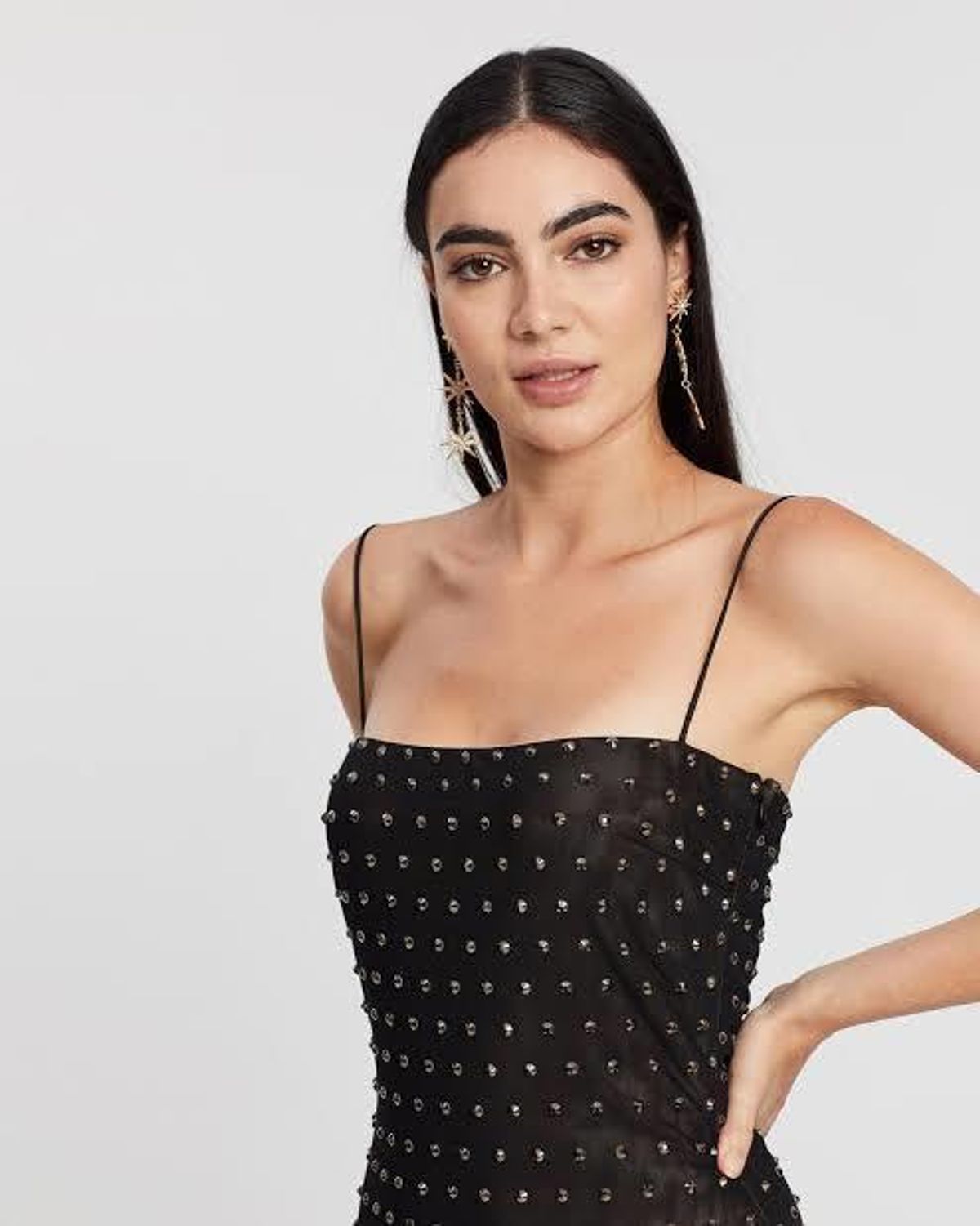 Misha Halsey Mini Dress Black Size 6 - Image 5