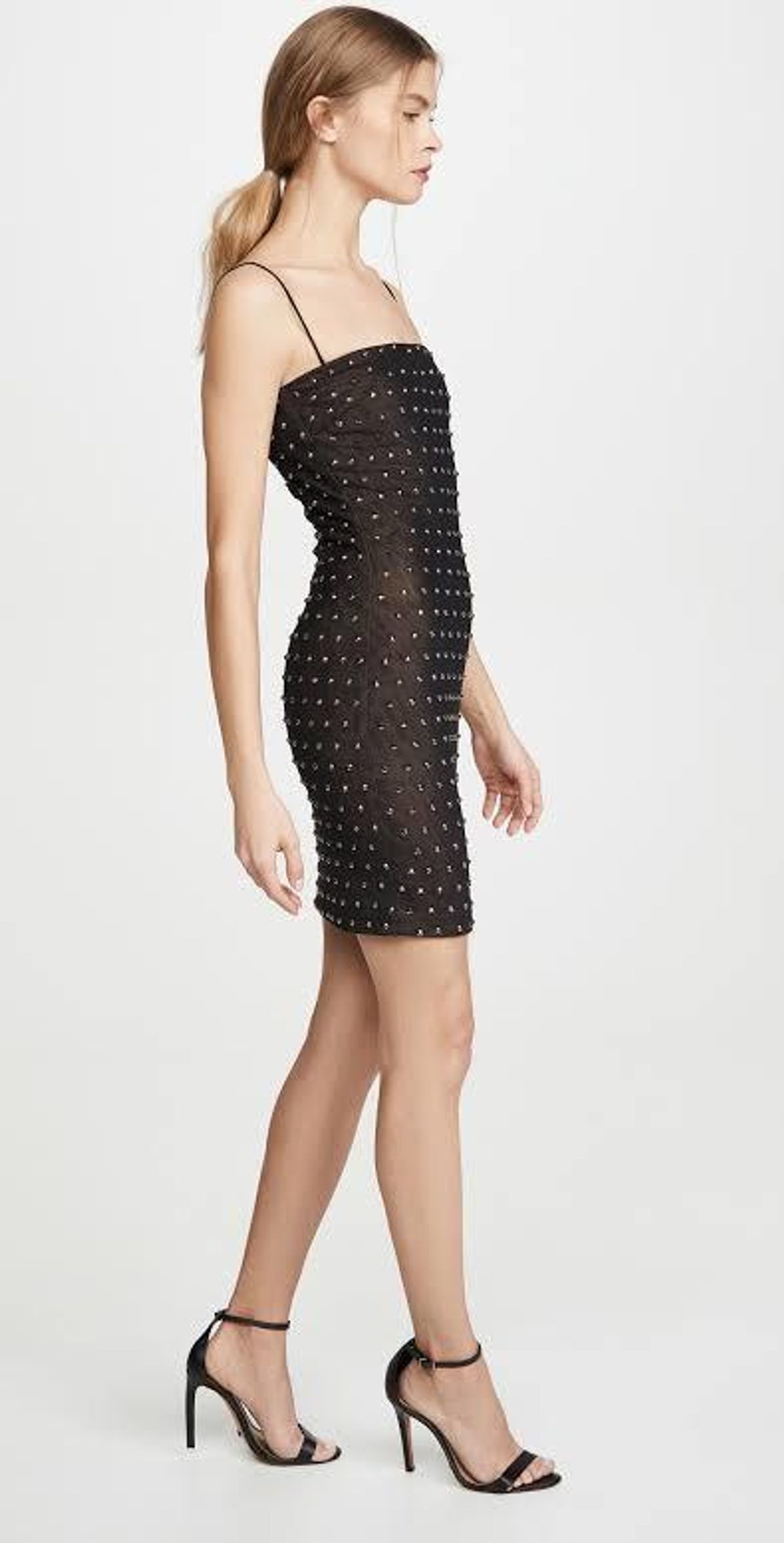 Misha Halsey Mini Dress Black Size 6 - Image 4