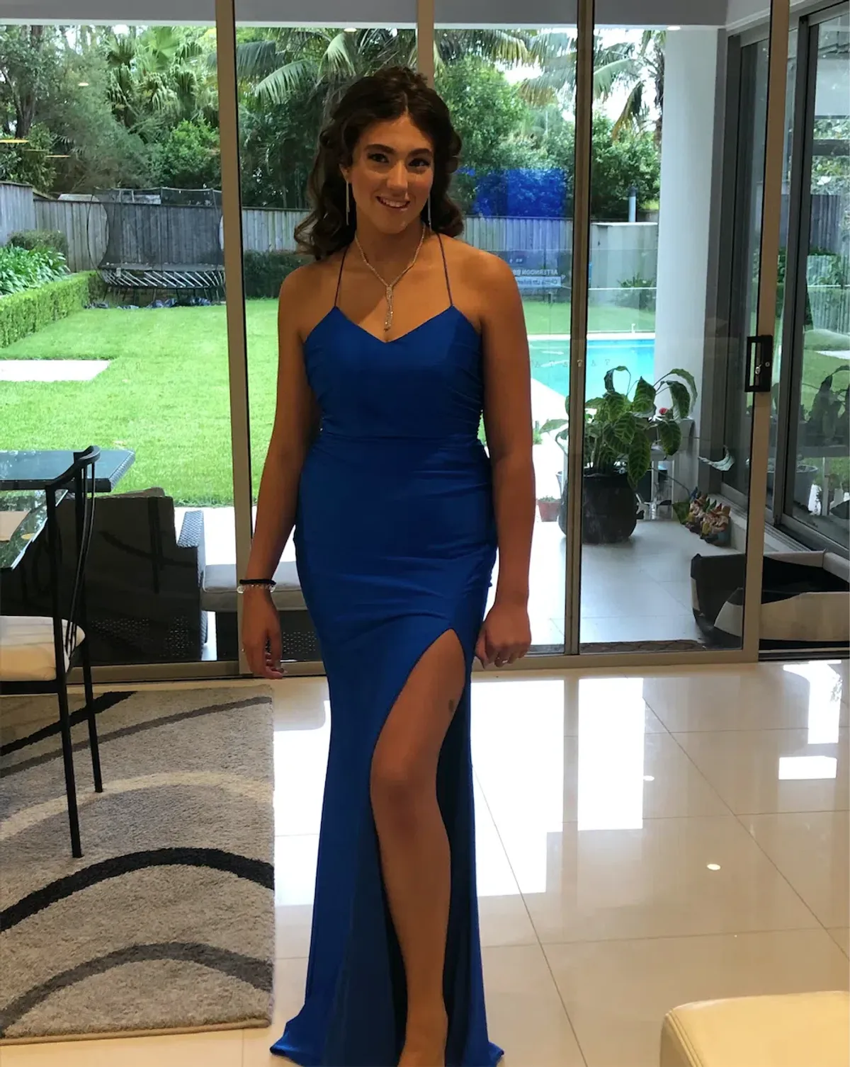 Villoni Boutique Customised Formal Dress Blue Size AU 10  - Image 1