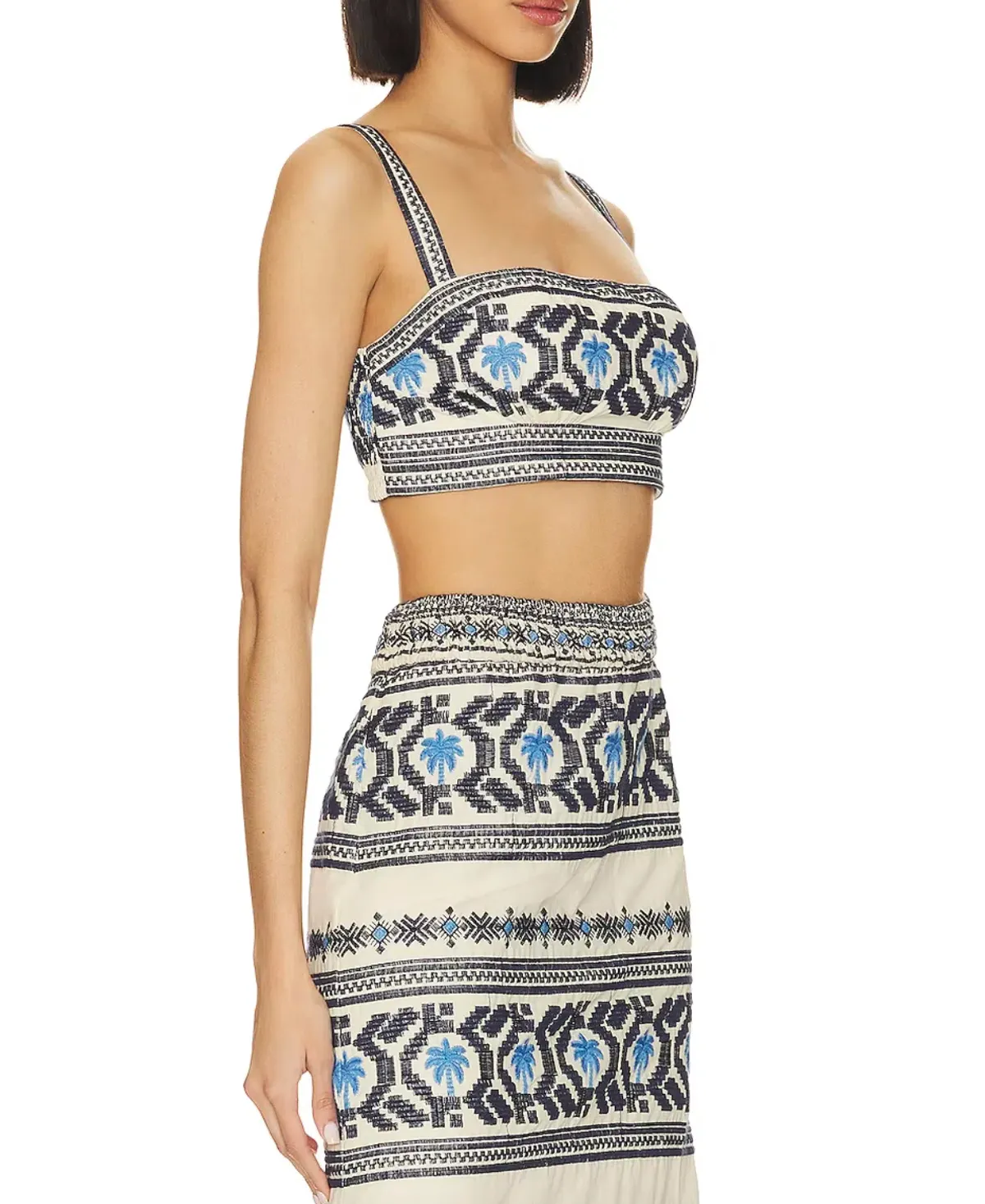 Johanna Ortiz Breeze Crop Top & Namtrik Maxi Skirt Set Print Size 8 - Image 2