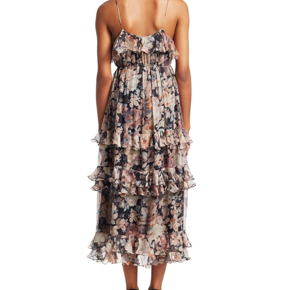 Zimmermann Tempest Frolic Tier Dress Pink Floral Size 8 - Image 2