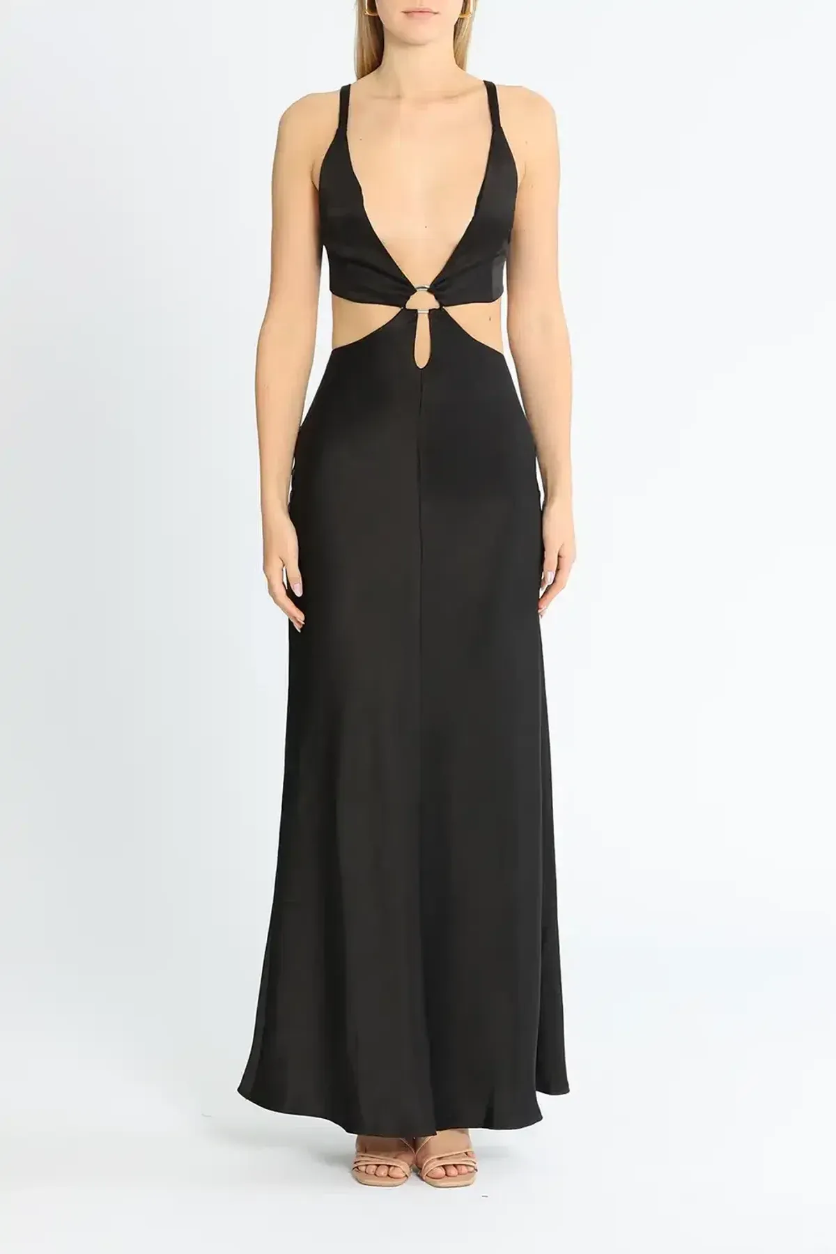 Bec & Bridge Felix Maxi Dress Black Size AU 6 - Image 1
