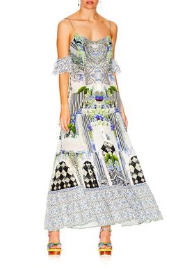 The Sweet Escape Long Button Down Tiered Dress for rent on The Volte - image 1