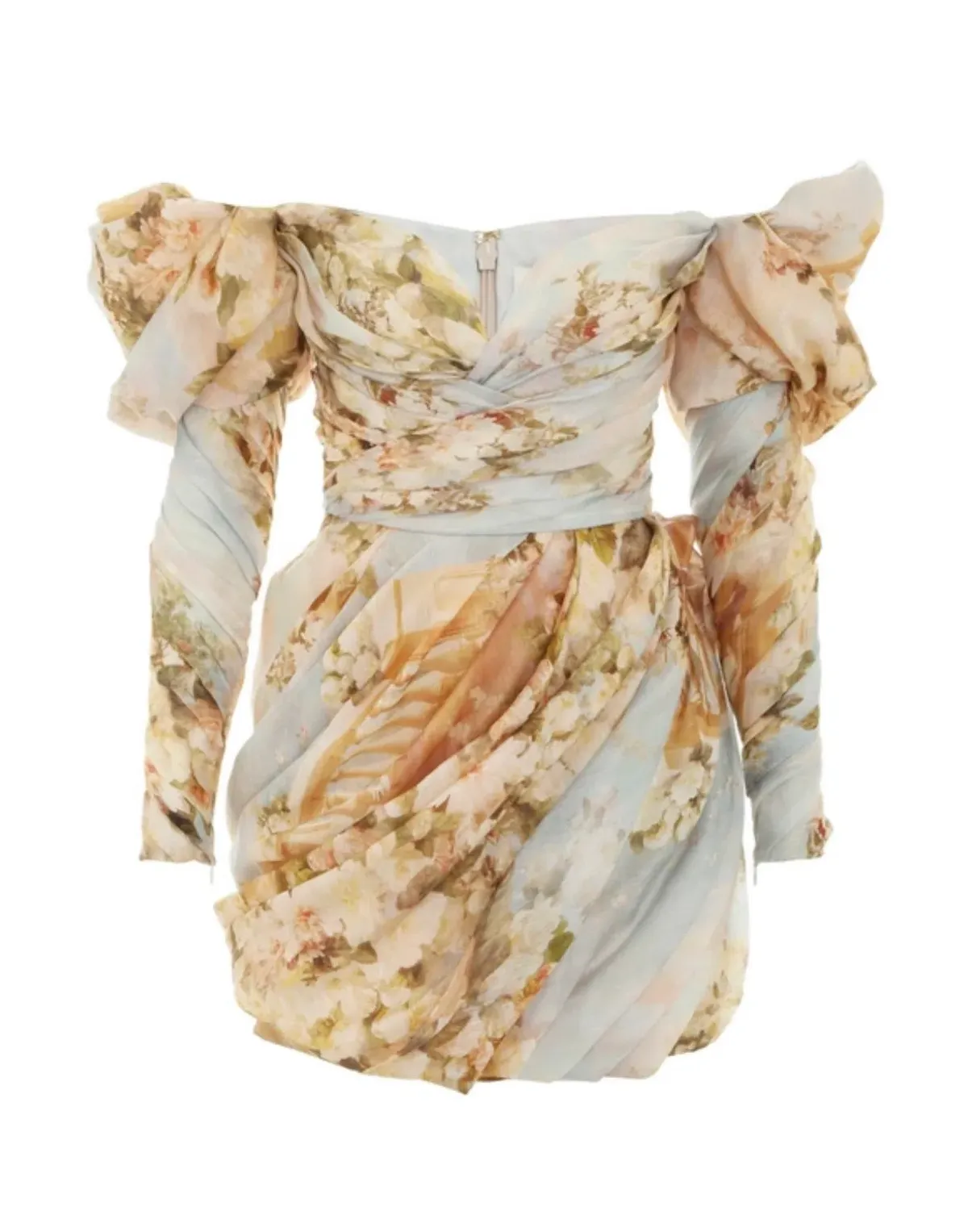 Zimmermann Luminosity Drape Mini Dress Floral Size 0 / AU 8 - Image 2