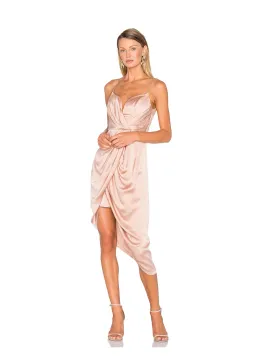 Zimmermann Sueded Silk Plunge Dress Peony Size AU 10 for rent on The Volte - image 1