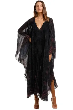 Camilla Sunray Pleated Kaftan Black Size 10 for rent on The Volte - image 1