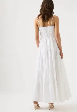 AJE Luna Tiered Maxi Dress Ivory Size 6 for rent on The Volte - image 2