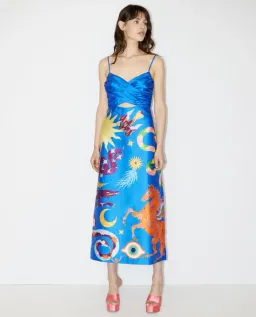  Alemais Guardian Midi Dress Blue Size 8 for rent on The Volte - image 1