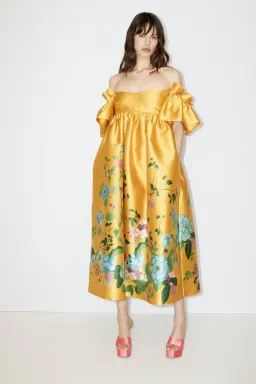 Alemais Dana Midi Dress Marigold Size 10 for rent on The Volte - image 1