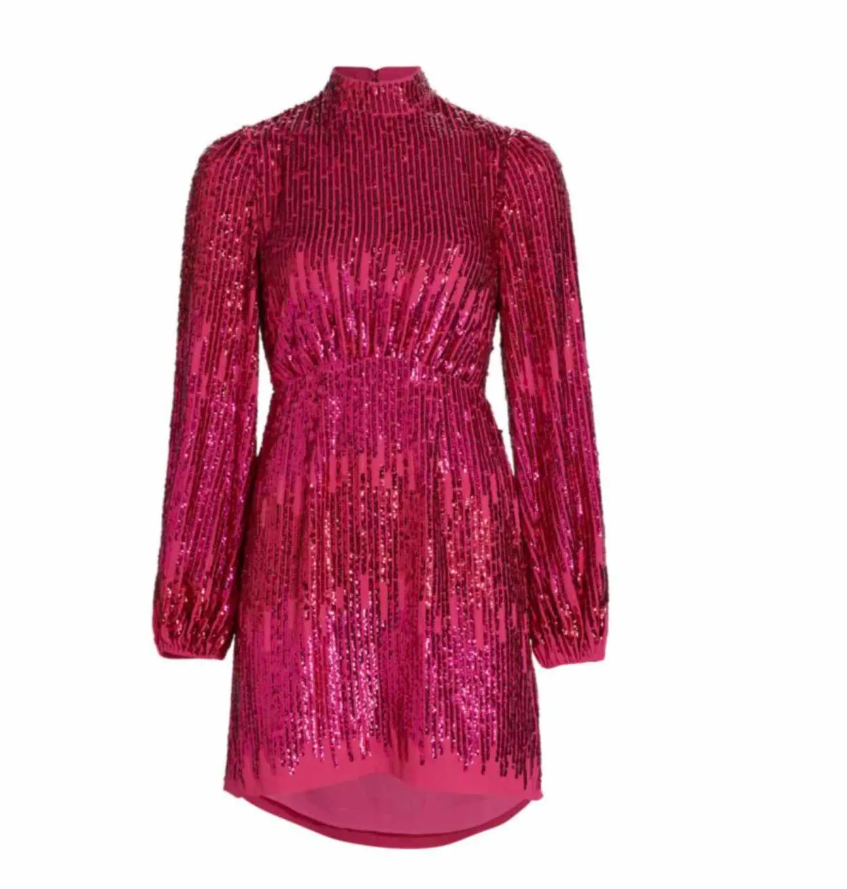 Rixo London Lara Sequined Mini Dress Hot Pink Size 10 - Image 6