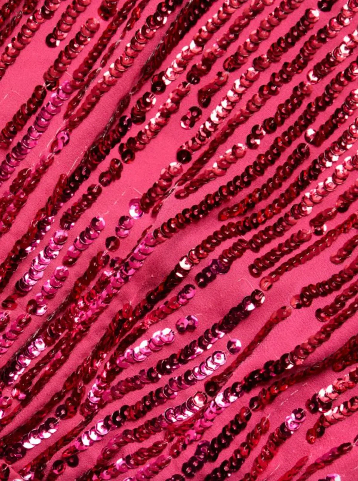 Rixo London Lara Sequined Mini Dress Hot Pink Size 10 - Image 5