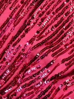 Rixo London Lara Sequined Mini Dress Hot Pink Size 10 for rent on The Volte - image 5