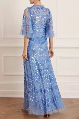 Needle and Thread Anais Sequin Ballerina Dress Blue Size AU 10 for rent on The Volte - image 3