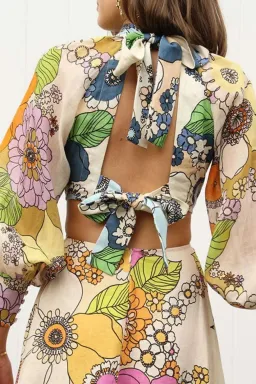 Alemais Farrah Cut Out Midi Dress Multi Size AU 8 for rent on The Volte - image 2