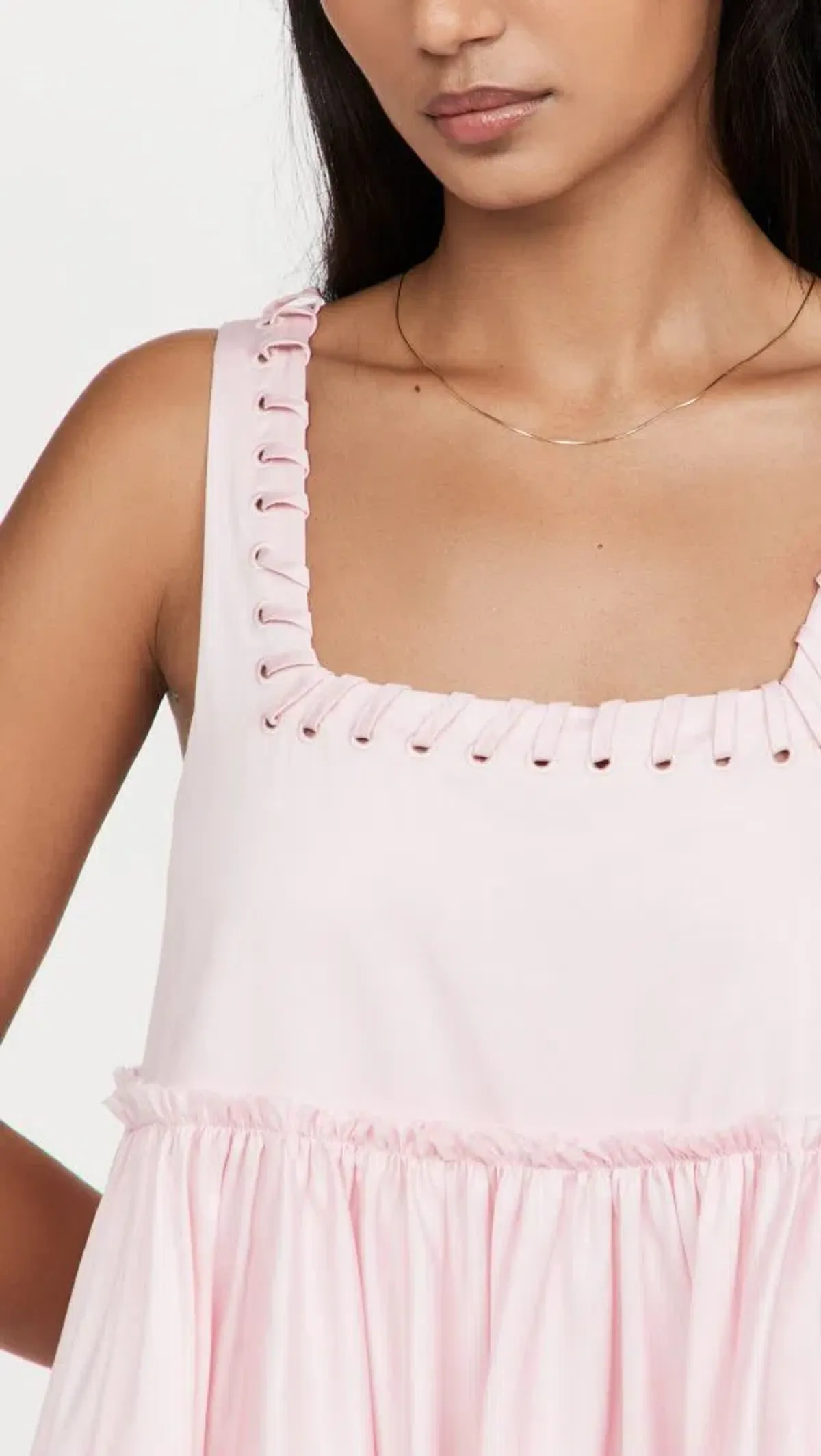 Aje Hushed Laced Sleevless Mini Dress Pink Size AU 6 - Image 3