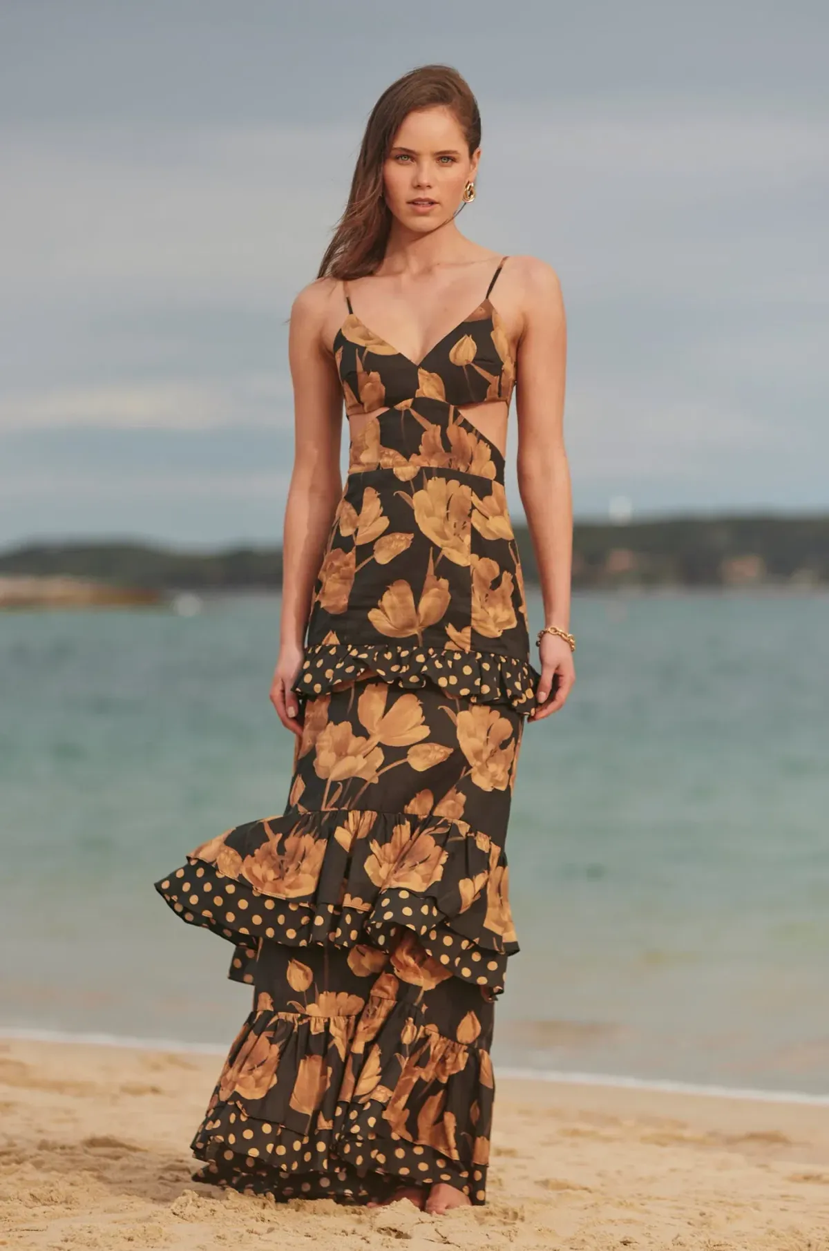 Sonya Moda Valentina Gown Floral Size 8 - Image 4