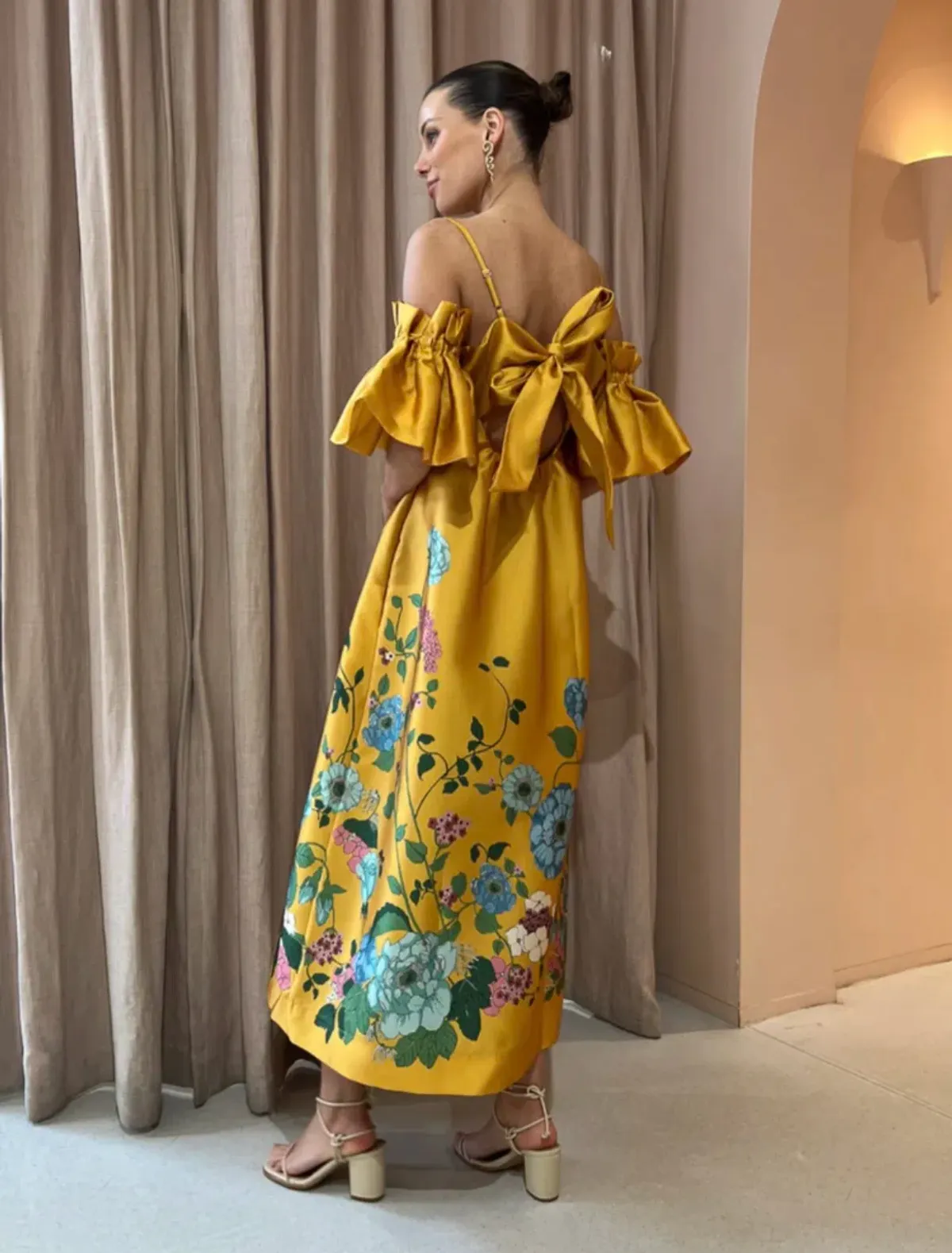 Alemais Dana Midi Dress Marigold Size 10 - Image 2