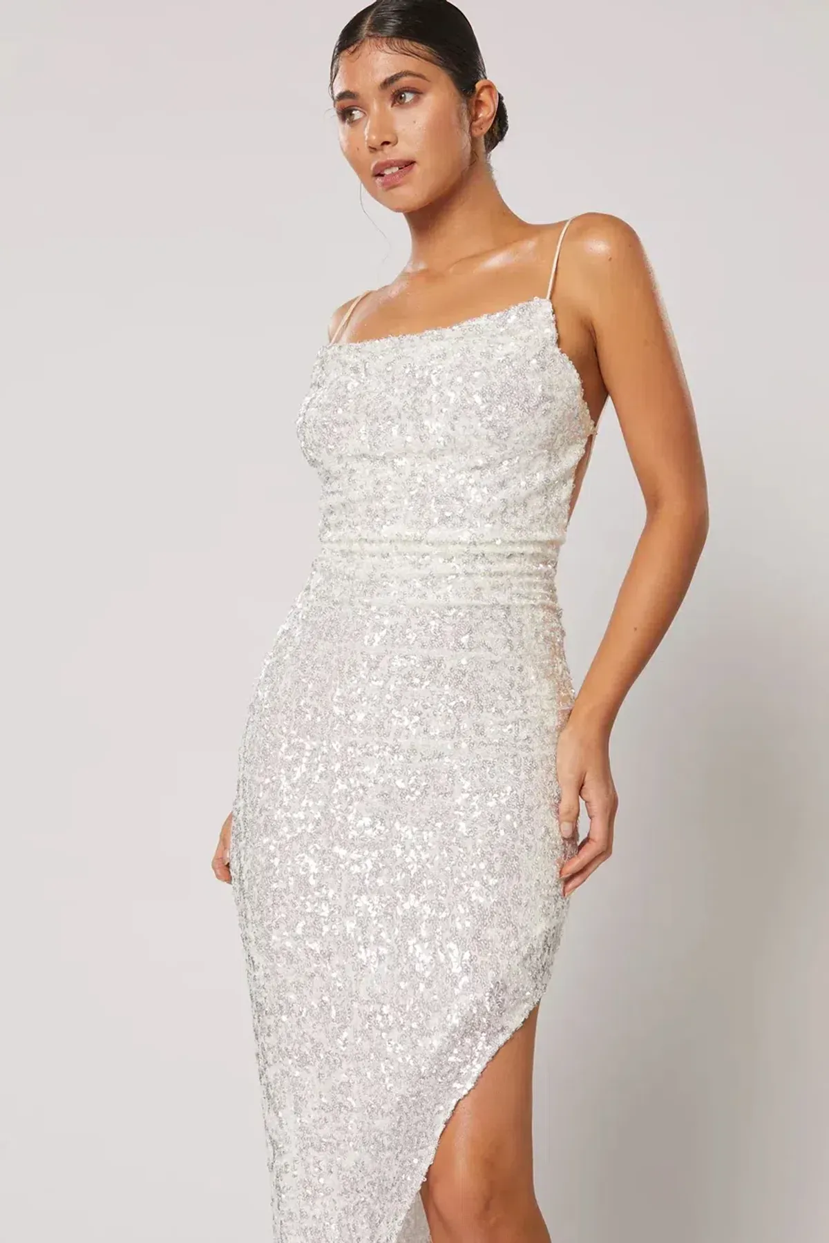 Winona Asha Asymmetrical Dress Size Xs Or/Au  6 - Image 2