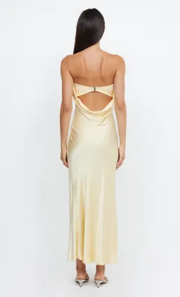 Bec & Bridge Moondance Strapless Dress Ice Yellow Size 6  for rent on The Volte - image 2