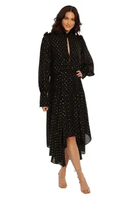 Camilla and Marc Jasmeen Dress Black and Gold Size 6 for rent on The Volte - image 1