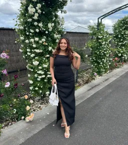 Bianca & Bridgett Athena Dress Black Size 12  for rent on The Volte - image 4