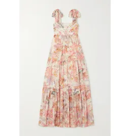 Zimmermann Cira Tiered Cotton-voile Midi Dress Floral-Print Size 1 / AU 10 for rent on The Volte - image 4