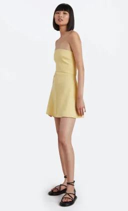 Bec & Bridge Cynthia Strapless Mini Dress in Straw Size 16 for rent on The Volte - image 2