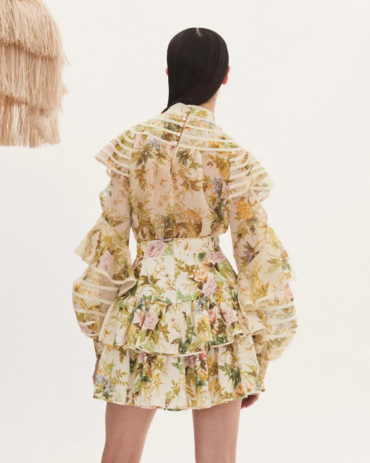 Alemais Eden Blouse and Mini Skirt Set Floral Size 12 - Image 3