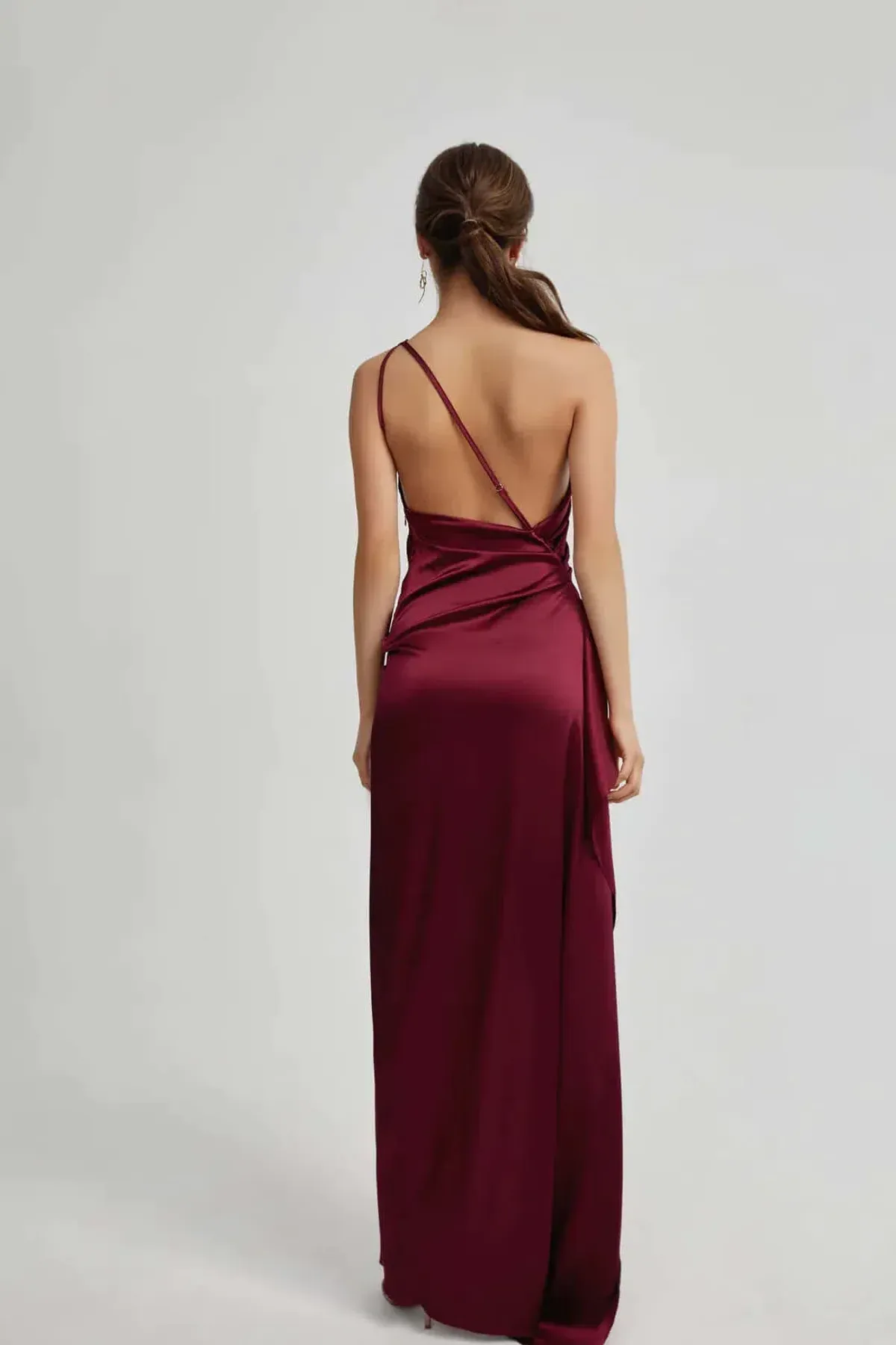 Lexi Samira Dress Burgundy Size 8 - Image 2