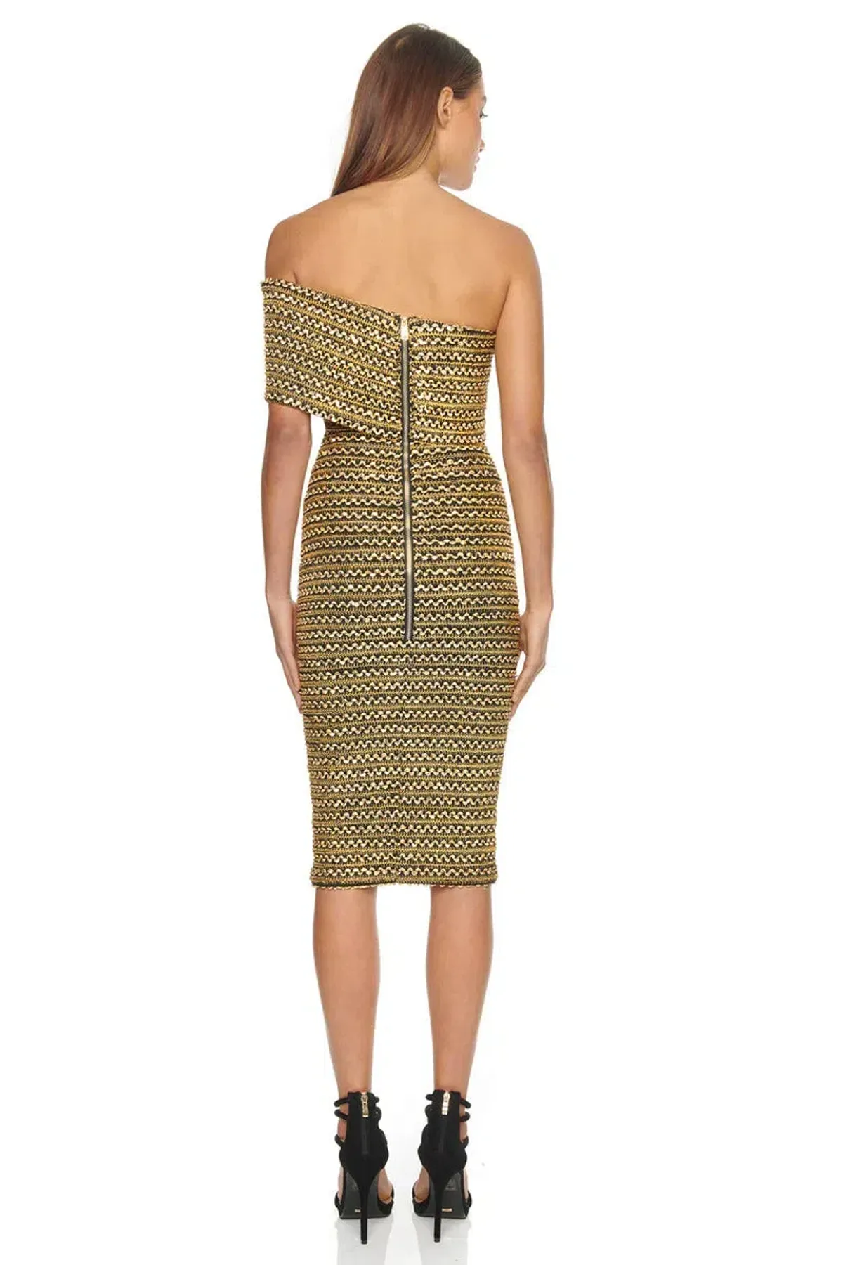 Eliya The Label Isobelle Dress Gold Size 6 - Image 4