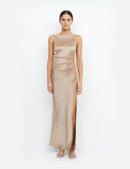 Bec & Bridge The Dreamer Maxi Dress Dark Golden Size 8 for rent on The Volte - image 1