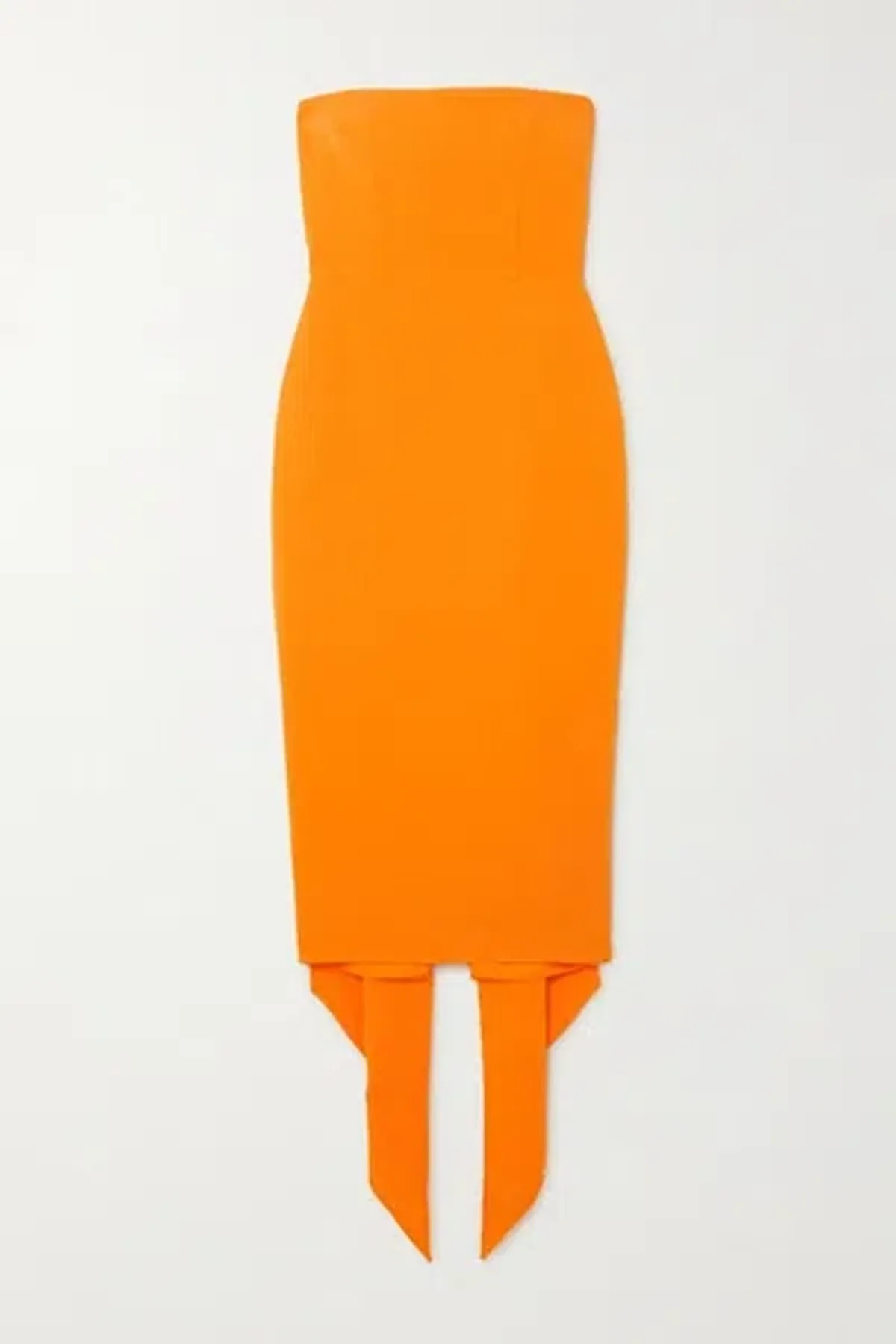 Alex Perry Hall Midi Dress in Orange Size 4 - Image 4