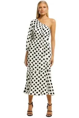 Country Road Print One Shoulder Maxi Antique Print Size AU 12 for rent on The Volte - image 1