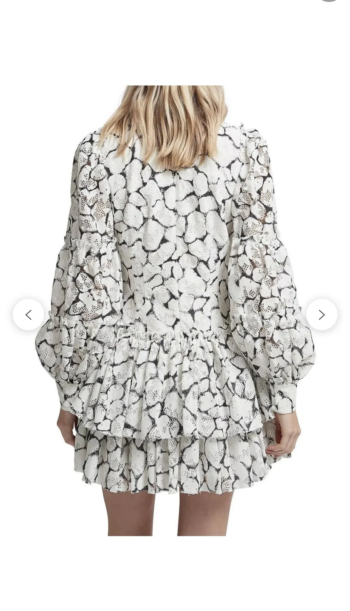 Aje Rebellion Lace Mini Dress Print Size 6 - Image 3