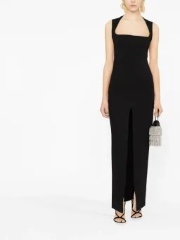 Solace London Sofia Maxi Dress in Black Size 10 for rent on The Volte - image 1