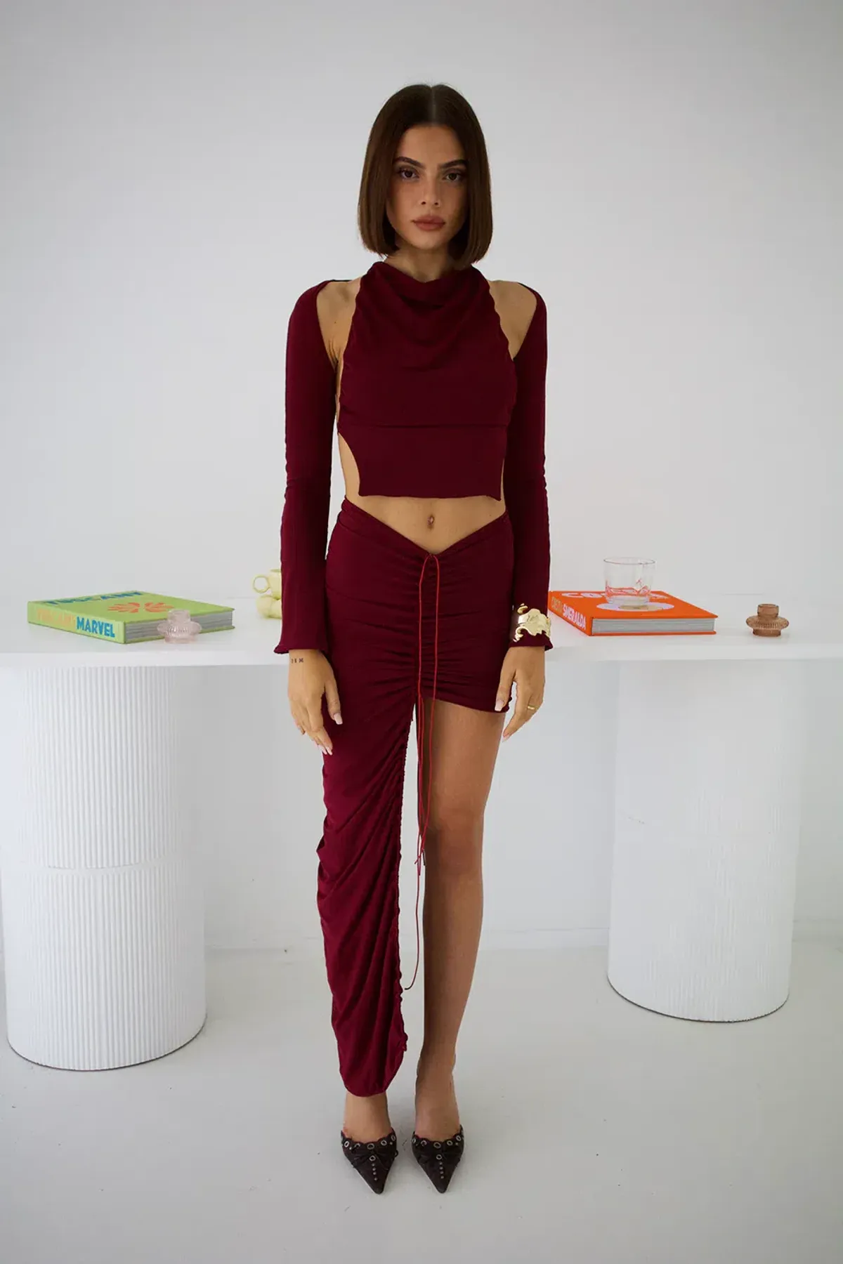 Deconduarte Greco Top Red Size 6  - Image 3