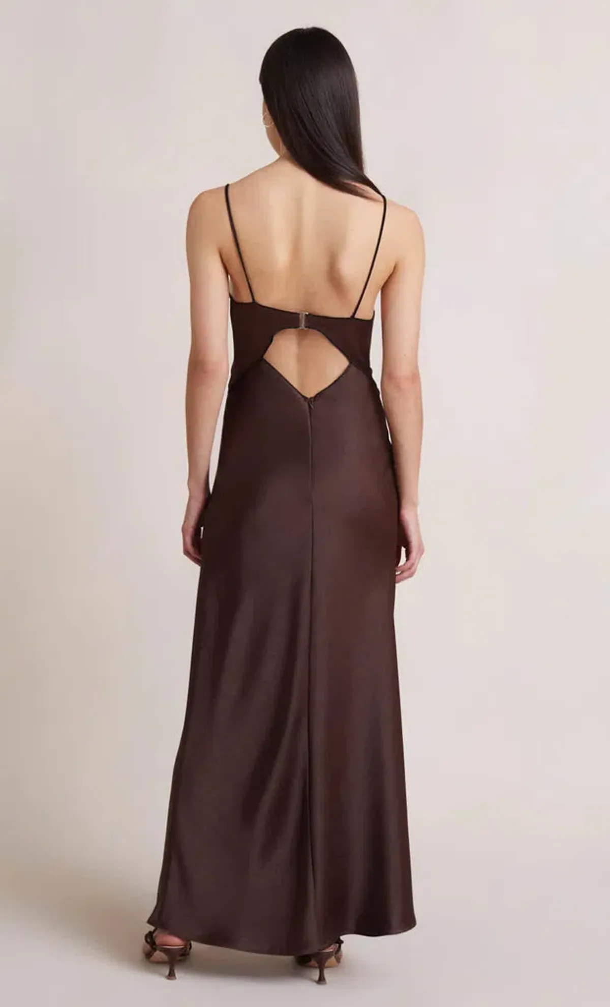 Bec & Bridge Hazel Maxi Dress In Chocolate Size 6 - Image 3