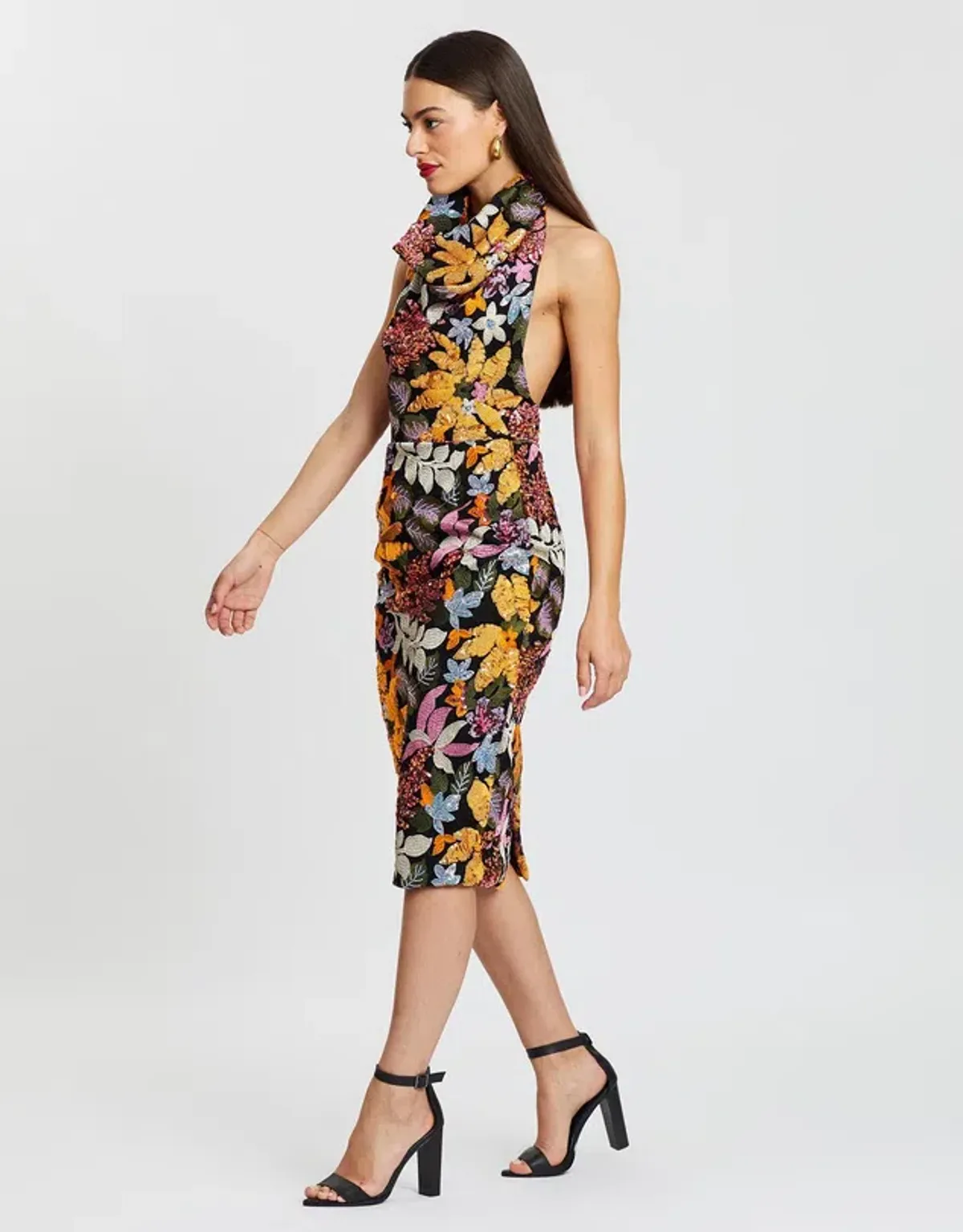 Eliya the Label Malika Dress Sequin Multi Size 8 - Image 5